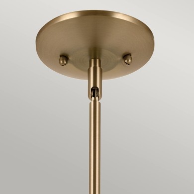 Suspension Deela Bronze et opale 60W ELSTEAD LIGHTING KL-DEELA-P-CPZ