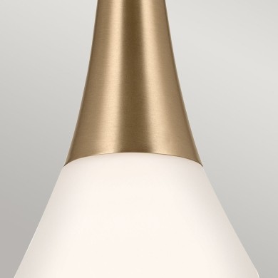 Suspension Deela Bronze et opale 60W ELSTEAD LIGHTING KL-DEELA-P-CPZ