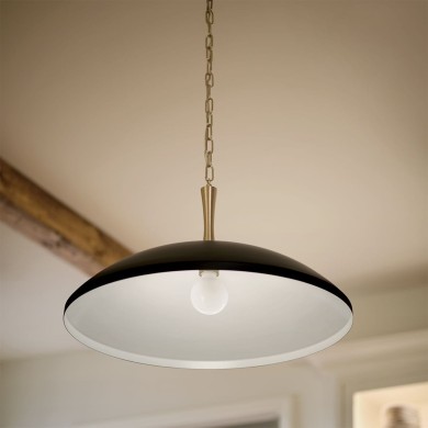Suspension Delarosa Noir et bronze 60W ELSTEAD LIGHTING KL-DELAROSA-P-BK