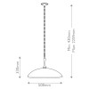 Suspension Delarosa Noir et bronze 60W ELSTEAD LIGHTING KL-DELAROSA-P-BK
