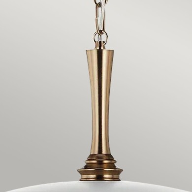 Suspension Delarosa Blanc et bronze 60W ELSTEAD LIGHTING KL-DELAROSA-P-WH