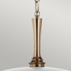Suspension Delarosa Blanc et bronze 60W ELSTEAD LIGHTING KL-DELAROSA-P-WH
