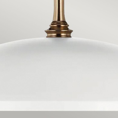 Suspension Delarosa Blanc et bronze 60W ELSTEAD LIGHTING KL-DELAROSA-P-WH