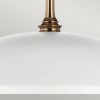 Suspension Delarosa Blanc et bronze 60W ELSTEAD LIGHTING KL-DELAROSA-P-WH