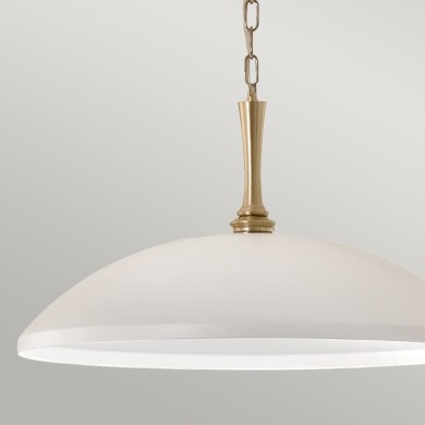 Suspension Delarosa Blanc et bronze 60W ELSTEAD LIGHTING KL-DELAROSA-P-WH