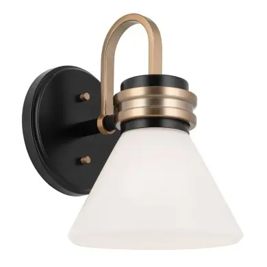 Applique Farum Noir bronze et blanc 3W LED ELSTEAD LIGHTING KL-FARUM1-BK-CPZ