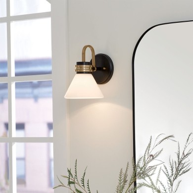 Applique Farum Noir bronze et blanc 3W LED ELSTEAD LIGHTING KL-FARUM1-BK-CPZ