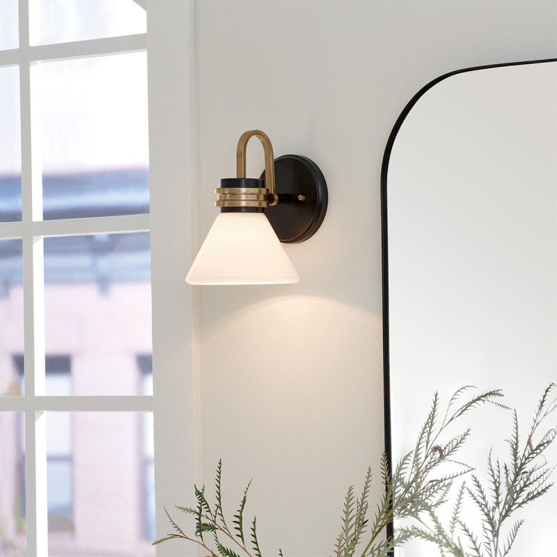 Applique Farum Noir bronze et blanc 3W LED ELS_KL-FARUM1-BK-CPZ KL-FARUM1-BK-CPZ Applique Farum Noir bronze et blanc 3W LED ELSTEAD LIGHTING KL-FARUM1-BK-CPZ