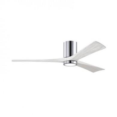 Ventilateur Plafonnier avec lampe Irene 152cm Chromé Poli Blanc ATLAS FAN IR3HLK-CR-MWH-60