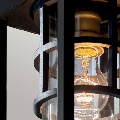 Applique Hone Noir et transparent 60W ELSTEAD LIGHTING KL-HONE-M-BKT