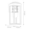 Applique Hone Noir et transparent 60W ELSTEAD LIGHTING KL-HONE-M-BKT