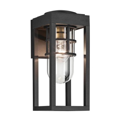 Applique Hone Noir et transparent 60W petit ELSTEAD LIGHTING KL-HONE-S-BKT