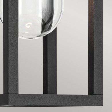 Applique Hone Noir et transparent 60W petit ELSTEAD LIGHTING KL-HONE-S-BKT