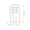 Applique Hone Noir et transparent 60W petit ELSTEAD LIGHTING KL-HONE-S-BKT