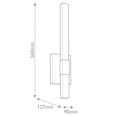 Applique Nocar Noir 20W ELSTEAD LIGHTING KL-NOCAR-M-BK
