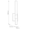 Applique Nocar Noir 20W ELSTEAD LIGHTING KL-NOCAR-M-BK