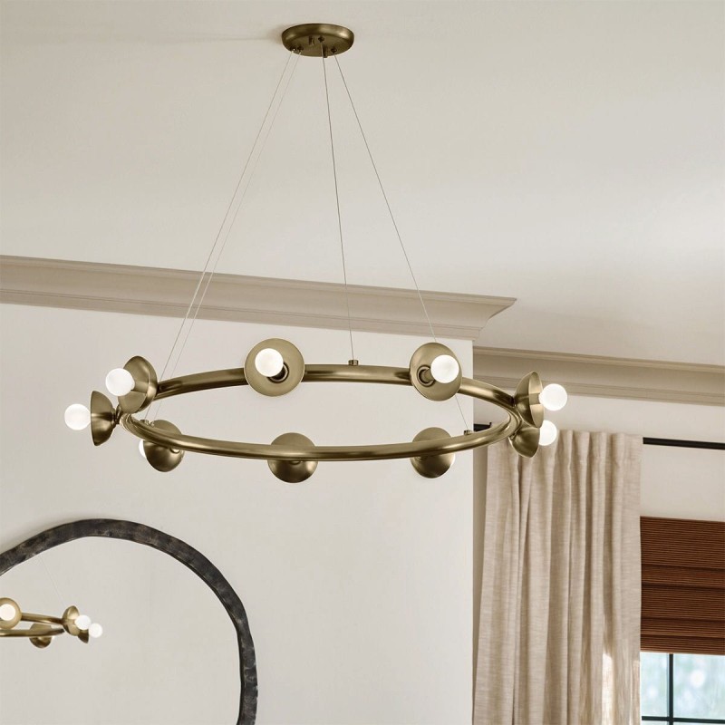 Lustre Palta Bronze 9x40W ELS_KL-PALTA9-CPZ KL-PALTA9-CPZ Lustre Palta Bronze 9x40W ELSTEAD LIGHTING KL-PALTA9-CPZ