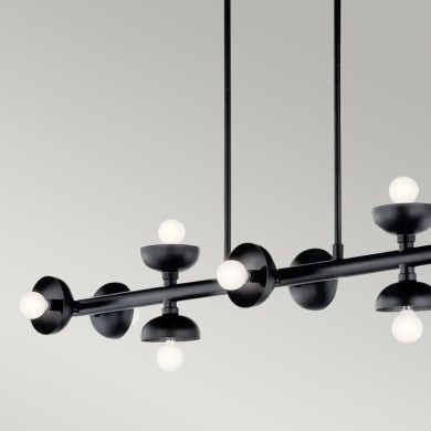 Suspension Palta Noir 10x40W ELSTEAD LIGHTING KL-PALTA-LP10-BK