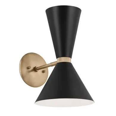 Applique Phix Bronze et noir 2x40W ELSTEAD LIGHTING KL-PHIX-1W-CBB