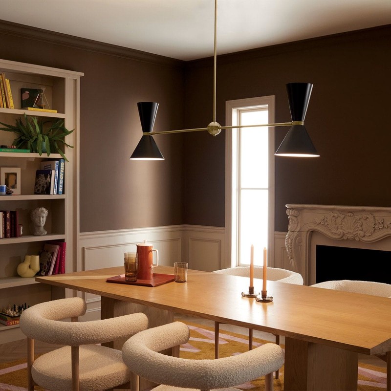 Suspension Phix Bronze et noir 4x40W ELSTEAD LIGHTING KL-PHIX-2-LINEAR-CBB