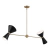 Suspension Phix Bronze et noir 4x40W ELSTEAD LIGHTING KL-PHIX-2-LINEAR-CBB