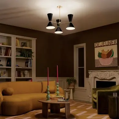 Suspension Phix Bronze et noir 6x40W ELSTEAD LIGHTING KL-PHIX-3-CBB