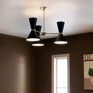Suspension Phix Bronze et noir 6x40W ELSTEAD LIGHTING KL-PHIX-3-CBB