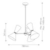 Suspension Phix Bronze et noir 6x40W ELSTEAD LIGHTING KL-PHIX-3-CBB