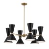 Lustre Phix Bronze et noir 12x40W  KL-PHIX-6-CBB