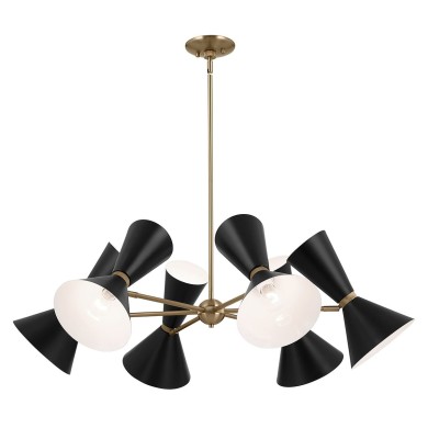 Lustre Phix Bronze et noir 12x40W  KL-PHIX-6-CBB