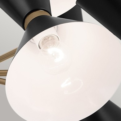 Lustre Phix Bronze et noir 12x40W  KL-PHIX-6-CBB