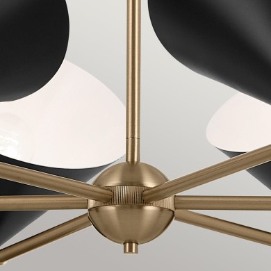 Lustre Phix Bronze et noir 12x40W  KL-PHIX-6-CBB