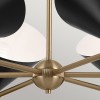 Lustre Phix Bronze et noir 12x40W  KL-PHIX-6-CBB