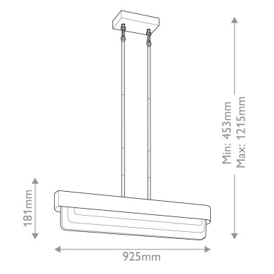 Suspension Serene Laiton 40W ELSTEAD LIGHTING KL-SERENE-LED-LP-92-NBR