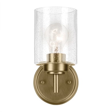 Applique Winslow Laiton et transparent 60W ELSTEAD LIGHTING KL-WINSLOW-1W-NBR