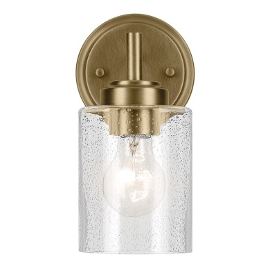 Applique Winslow Laiton et transparent 60W ELSTEAD LIGHTING KL-WINSLOW-1W-NBR