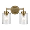 Applique Winslow Laiton et transparent 2x60W ELSTEAD LIGHTING KL-WINSLOW-2W-NBR