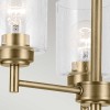 Lustre Winslow Laiton et transparent 3x60W ELSTEAD LIGHTING KL-WINSLOW3-NBR