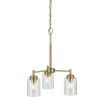 Lustre Winslow Laiton et transparent 3x60W ELSTEAD LIGHTING KL-WINSLOW3-NBR