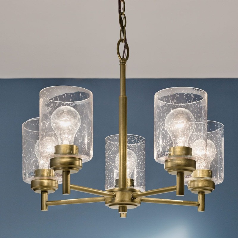 Lustre Winslow Laiton et transparent 5x60W ELS_KL-WINSLOW5-NBR KL-WINSLOW5-NBR Lustre Winslow Laiton et transparent 5x60W ELSTEAD LIGHTING KL-WINSLOW5-NBR