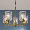 Lustre Winslow Laiton et transparent 5x60W ELSTEAD LIGHTING KL-WINSLOW5-NBR