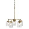 Lustre Winslow Laiton et transparent 5x60W ELSTEAD LIGHTING KL-WINSLOW5-NBR