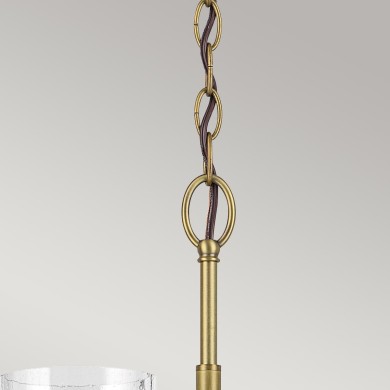 Lustre Winslow Laiton et transparent 6x60W ELSTEAD LIGHTING KL-WINSLOW6-NBR