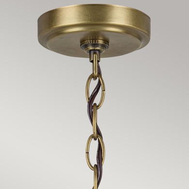 Lustre Winslow Laiton et transparent 6x60W ELSTEAD LIGHTING KL-WINSLOW6-NBR