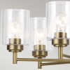 Lustre Winslow Laiton et transparent 6x60W ELSTEAD LIGHTING KL-WINSLOW6-NBR
