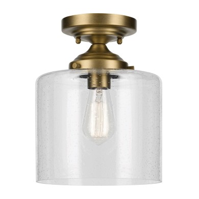 Plafonnier Winslow Laiton et transparent 60W ELSTEAD LIGHTING KL-WINSLOW-SF-NBR