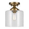 Plafonnier Winslow Laiton et transparent 60W ELSTEAD LIGHTING KL-WINSLOW-SF-NBR
