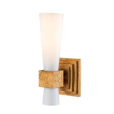 Applique Kristy Doré et opale 40W ELSTEAD LIGHTING KRISTY-1WB-DG-OPAL