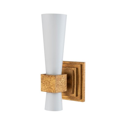 Applique Kristy Doré et opale 40W ELSTEAD LIGHTING KRISTY-1WB-DG-OPAL