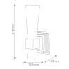 Applique Kristy Doré et opale 40W ELSTEAD LIGHTING KRISTY-1WB-DG-OPAL
